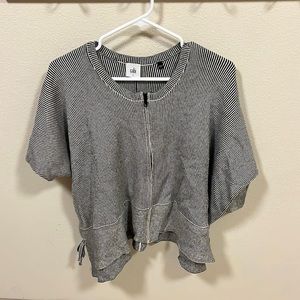 Cabi zip sweater with ties